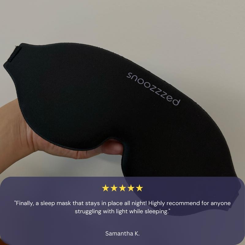 snoozzzed Memory Foam 3D Sleep Mask - Fits all Sizes,