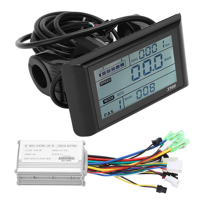36V/48V 15A Brushless Motor Controller LCD S900 Display Panel Set