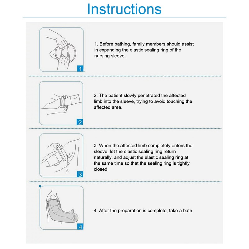 Hand Cast Cover Waterproof Wrist Wound Protector Adult Arm Shower