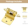 40 Pack 20 Pair Gold Cabinet Hinges - 3/8 inch
