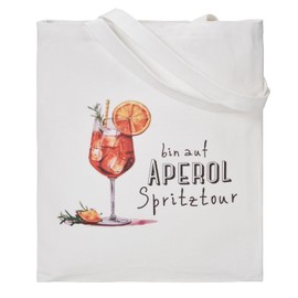 RF&CM Aperol Spritz JGA Bag • Holy Aperoli • Am auf Aperol Spritztour • Jute Bag Girls Gift Idea Summer Feeling at Any Season, Splash