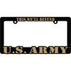 U.S. Army 2nd Infantry Division License Plate with Frame