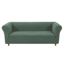 GAMUKAI 1 Piece Stretch Chesterfield Sofa Slipcover for 3 Cushion Sofa Couch Living Room Fitted Sofa Cover Pets Dogs Furniture Protector (Grass, Sofa)