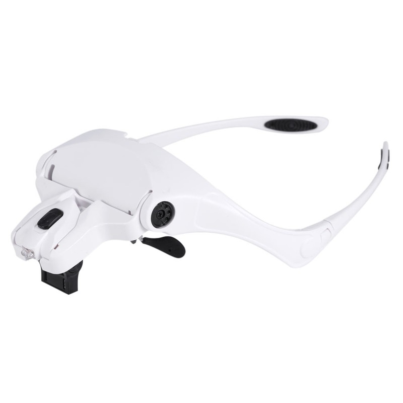 New 5 Lens Headset Magnifier With LED Lights Hand Free