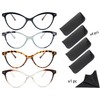 OLOMEE Reading Glasses for Women Cat Eye Ladies Readers +2.00