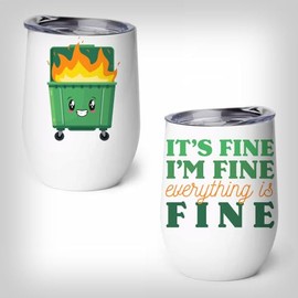 ONE Drinkable - Dumpster Fire - 3 Items to Choose From (wine tumbler)
