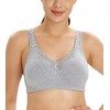 Lemorosy Comfort Cotton Bra for Women Wirefree Full Coverage Plus
