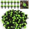 Rolcoassuns 200Pcs Adjustable Drip Irrigation Emitters, 1/4Inch Adjustable Micro Drip