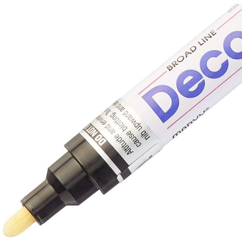 UCHIDA 300-C-1 Marvy Deco Color Broad Point Paint Marker, Black