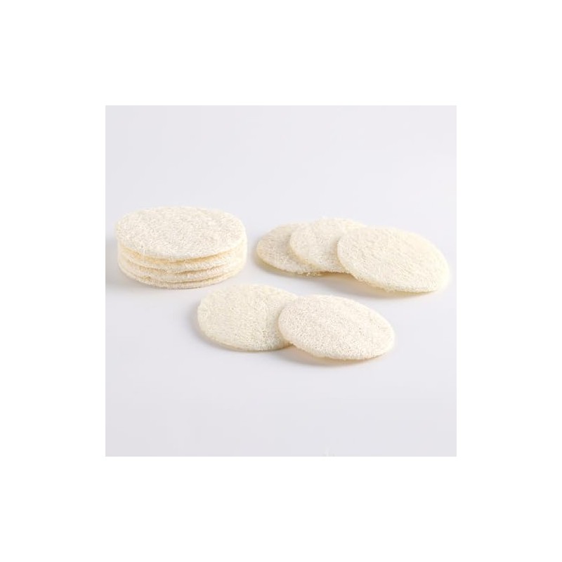 Loofah Face Exfoliating Pads Round Skin Care Natural Exfoliating Face