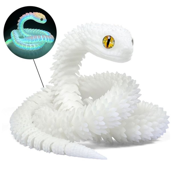 3D Printed Snake - 21 Inch Movable Articulated Snake, Perfect
