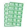 12 Pack DIESEL FUEL ONLY Decals / Labels / Markers