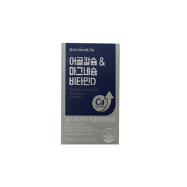 Nutrione Fish Bone Calcium Magnesium Vitamin D 60 tablets x 1 box / 뉴트리원 어골칼슘 마그네슘 비타민D 60정 x 1박스