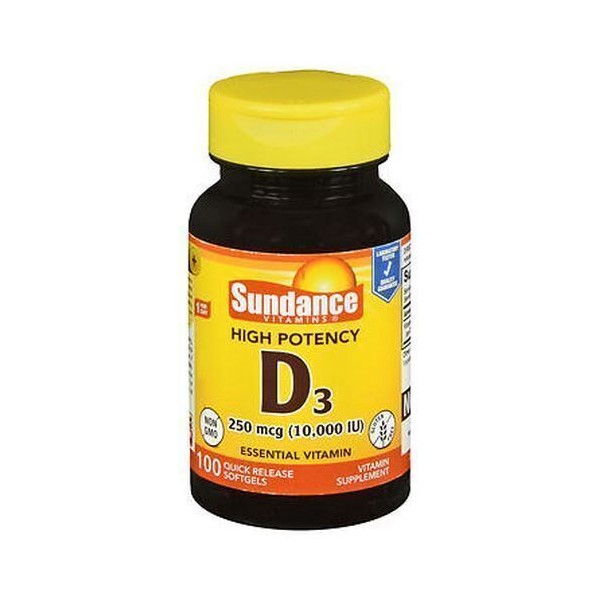 Vitamin D3 100 Softgels 10;000 IU by Sundance