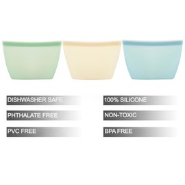 PandaEar 3 Pack Reusable Silicone Food Storage Bags, Sandwich Snack Bags Leakproof BPA Free Dishwasher Safe Food Storage Bags for Snacks, Fruits, Vegetables