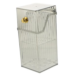 Mikinona Transparent Makeup Brush Holder Organizer Durable Cosmetic Storage Pot for Brushes Pens Accessories Practical Design for Vanity Desk