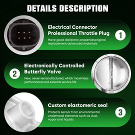 Electronic Throttle Body for Dodge Ram 1500 2500 3500 5.7L 2005-2010, for Ram 1500 2500 3500 5.7L 2011 2012, for Dodge Durango 5.7L 05-09, for Chrysler Aspen 2007-2009 5.7L