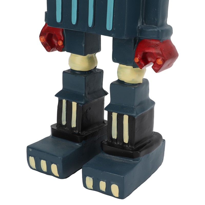 Blue Retro Robot Classic Anti Aging Robot Figurine Elaborately Crafted