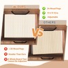 AojSup 3 Pcs Wood Pegboard Drawer Organizer with 24 Pegs