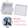 Sunnyglade ABS Plastic Electrical Junction Box IP55 Waterproof Universal Outlet