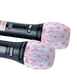 Microphone Covers Disposable 100Pcs(50 Pack) Non-Woven Mic Cover Handheld Microphone Windscreen Protective Cap for KTV Karaoke Recording Room Stage Performance