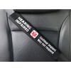 Hearing Impaired Cochlear Implant Medical Alert Seat Belt Cover (Black)
