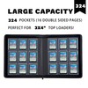 Vrsanok Top Loader Binder 9 Pocket,Holds 324 Top Loaders,Toploaders Binder