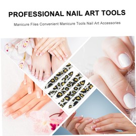 MERRYHAPY Printed Glass Nail File Nail File for Fingernail Manicure Tool Lightweight