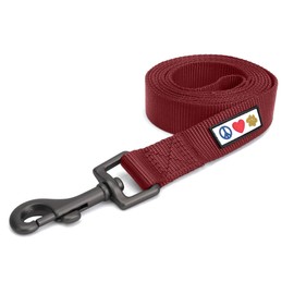 Pawtitas 6 FT Solid Color Leash Puppy Leash Dog Training Leash 1.8 M Extra Extra Small Dog Leash can be Used for as a Cat Leash Marsala Dog Leash/Laisse Pour Chien réglable de Couleur Solide en Nylon