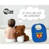 MoonWorks® Baby Bib 1st and 2nd Birthday Superhero Gift Funny