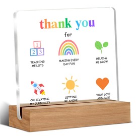 Teachers Appreciation Gifts, Birthday Gifts for Teachers Women Men, Acrylic Home Decor Office Desk Sign Keepsake