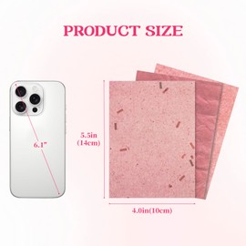 Dizdkizd Scrapbook Paper and Mesh Fabric Pack, 22 Sheets Retro Matte Rose Pink Craft Paper for Journaling, Photo Album, Scrapbooking, 4.0 × 5.5 Inches