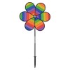 In the Breeze 6-Petal Flower Spinner, 19.5-Inch Rainbow Dazee Flower