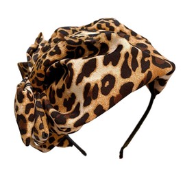 Maxtonser Women Fascinator Hat Headband Pillbox Vintage Hair Accessory Roaring 20s Headpiece for Race Day Tea Party yellow leopard print