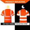 FONIRRA Hi Vis Safety T Shirt for Men Class 3