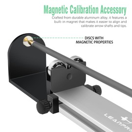 LEANPRO Arrow Spine Tester with Magnetic Accessories for Shaft Straightness,Vane Tuning and Broadhead Spining, Aluminum Arrow Straightness Detector Tool