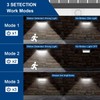 EMANER Motion Solar Flood Light Large 2500LM Bright, 3 Lighting