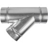 4" Inch Wye-Shape Ducting Splitter - 45 Degree Galvanized Steel