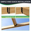 24PCS 2x8 Joist Hanger,Hurricane Ties,Black Powder Coating Joist Brackets for