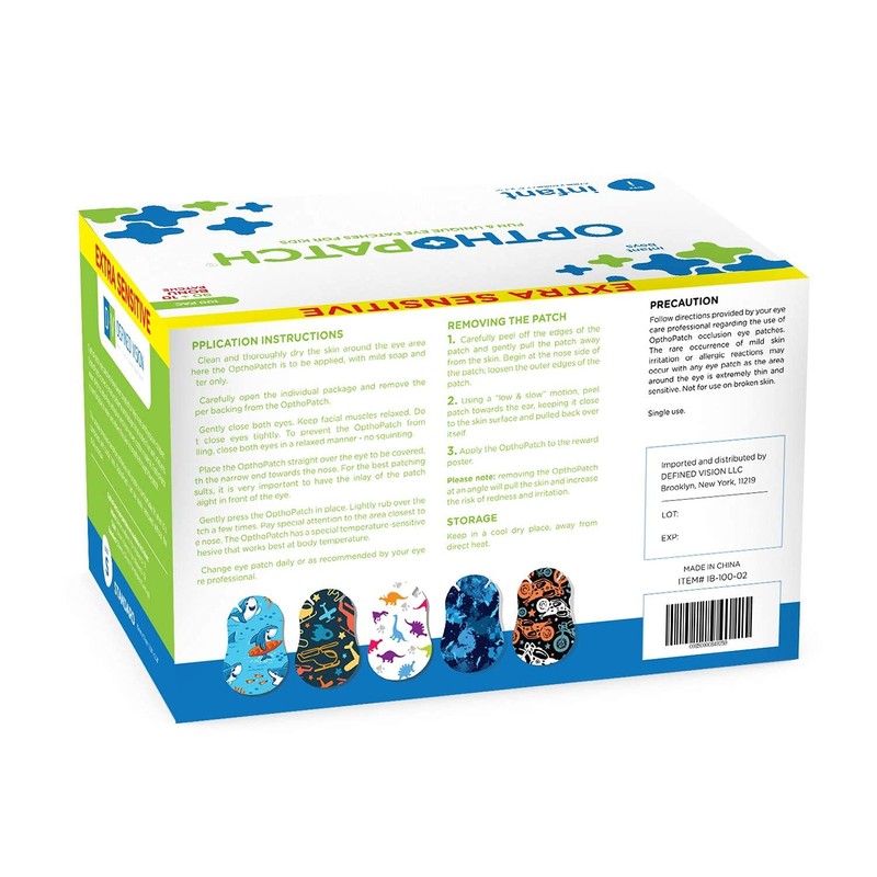 Opthopatch Eye Patches for Infants - Extra Sensitive Adhesive -