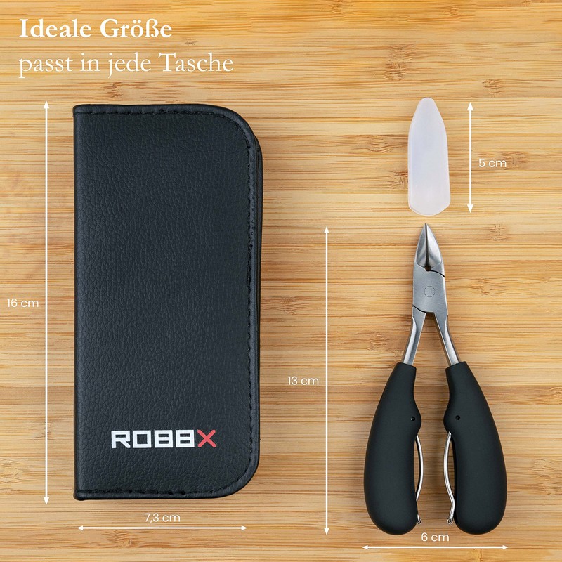 ROBBX® Professional Nail Clipper for Strong Toenails and Fingernails, Soft