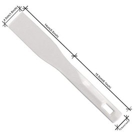 1.8" Width 11.6" Length Plastic Ink Scraper Screen Printing Spatula Ink Scoop Silk Screen Printing Shovel Goop Scoop Plastisol