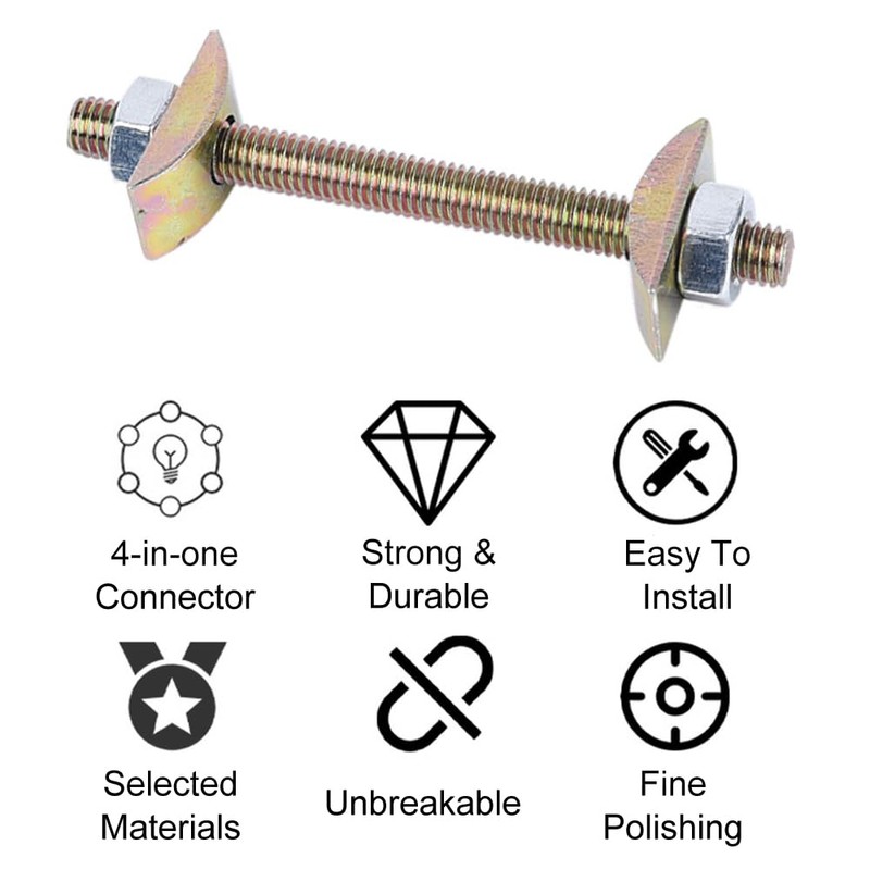 Worktop Connector, 110 mm, M8 Table Tops and Worktops, Plate