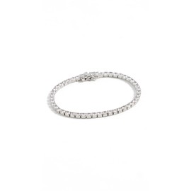 SHASHI Women's Medium Tennis Bracelet, Silver, One Size