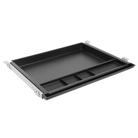 MOUNT-IT! Large Under Desk Pencil Drawer | 21.25” Width | Ball Bearing Slides Out Tray Organizer for Paper, Pencil, and Office Accessories (BLACK)