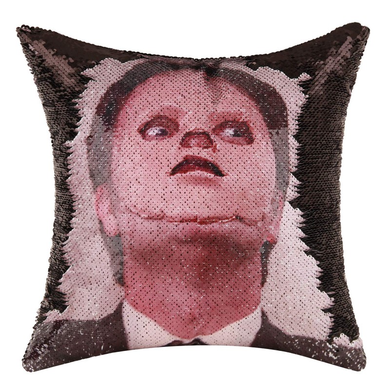 The Office Merchandise Dwight Schrute Throw Pillow Cover Sequin Magic