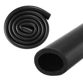 M METERXITY Pipe Insulation Foam Pipe, 40 mm ID 54 mm OD 1 m Length, Soft Flexible Foam Hose, Pipe Insulation for Handle Support/Guitar Stand/Roof Rack [Black]