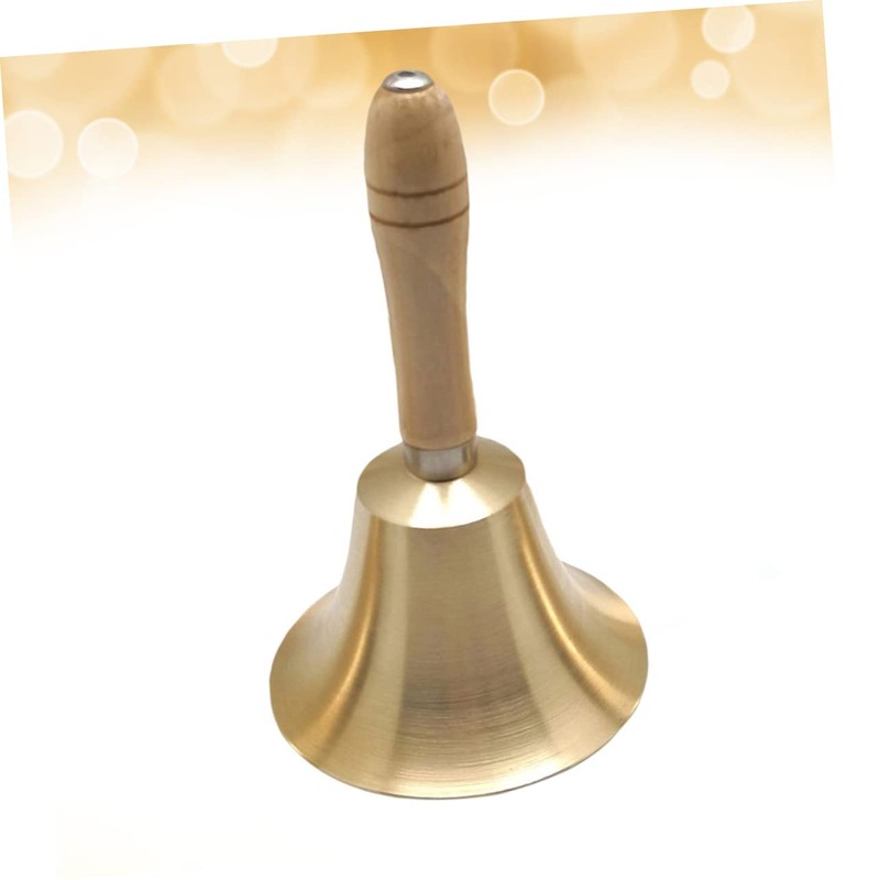 Ciieeo Ringing Hand Bell 6.5cm Diameter Made of Brass Christmas