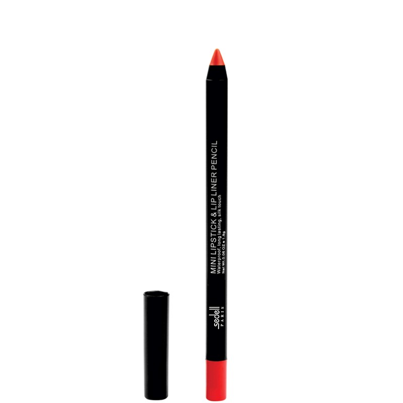 Sedell Professional Mini Lipstick & Lip Liner Pencil, Orange,