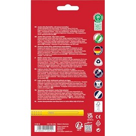 FABER-CASTELL 110912 Jumbo Grip Colouring Pencils, Set of 12, Triangular, Shatterproof, for Children and Adults